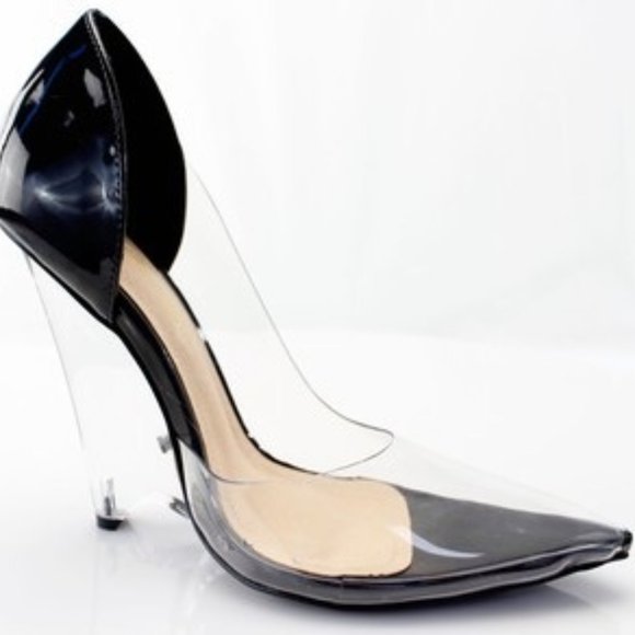 "Clear A Day" Clear Wedge Heel - Picture 1 of 3
